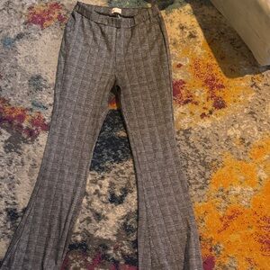 SO Gray Plaid Women's Pants